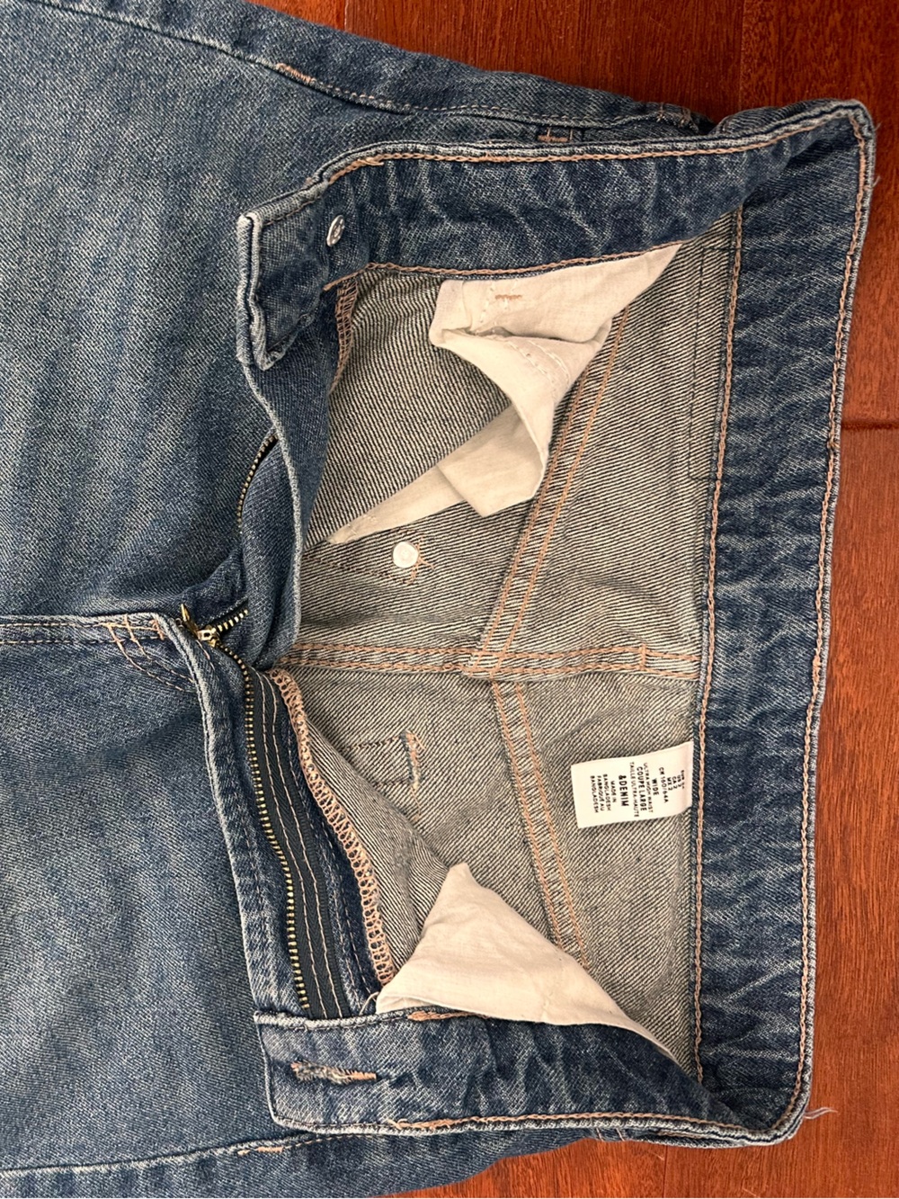H&M &Denim Ultra High Waist Wide Leg Jeans Women’s Size 2 Blue Medium Wash - Picture 8 of 11